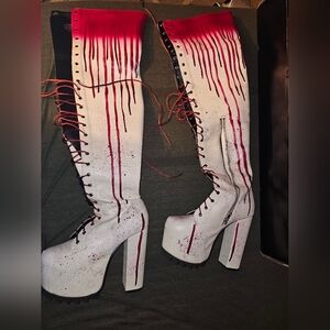 Dolls Kill Halloween Over the Knee Boots
